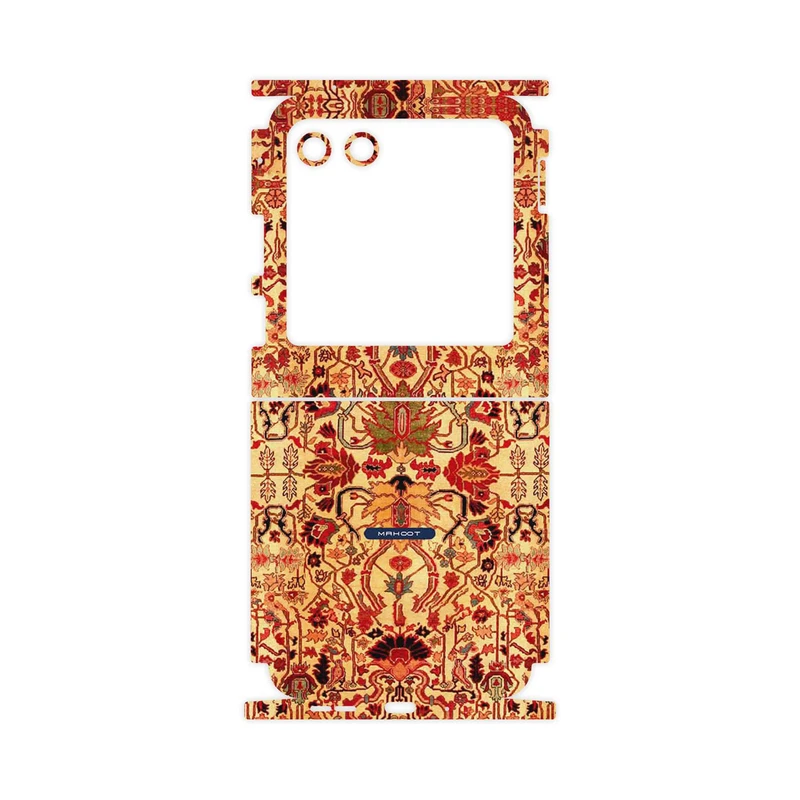 برچسب پوششی ماهوت مدل Persian_Carpet_Yellow-FullSkin مناسب برای گوشی موبایل موتورولا Razr 40 Ultra