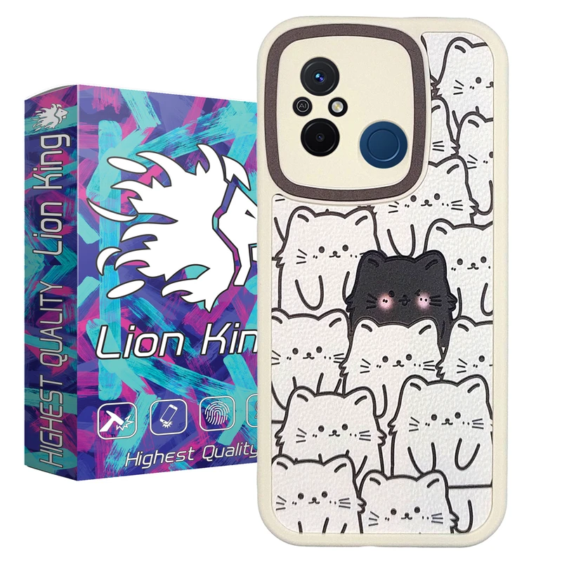 کاور لاین کینگ مدل گربه مناسب برای گوشی موبایل شیائومی Redmi 12C / Poco C55