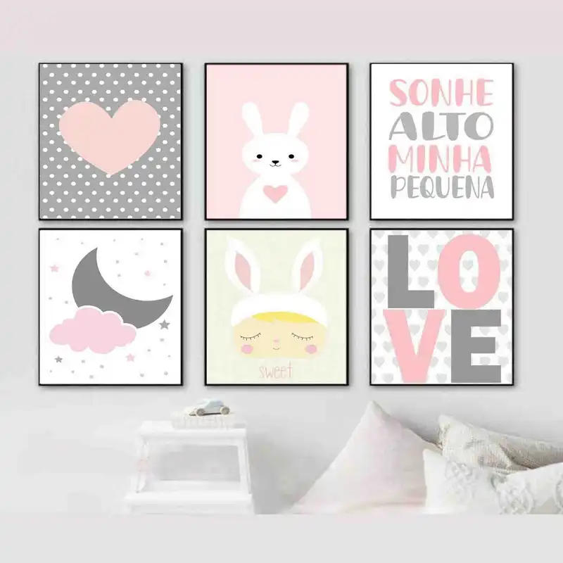 تابلو شاسی مدل اتاق کودک 3201 مجموعه 6 عددی