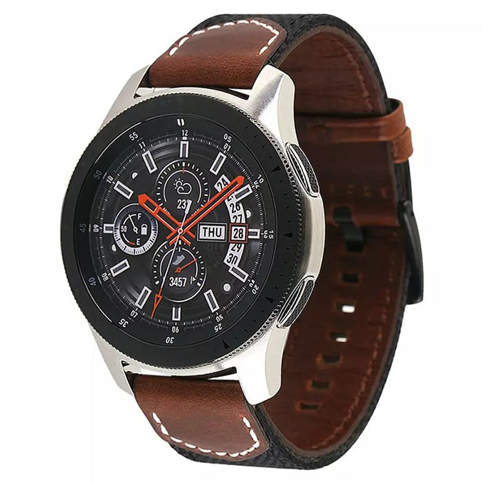 بند مدل FabricLeather5-2 مناسب برای ساعت هوشمند سامسونگ Galaxy Watch5 44/40mm / Watch5 Pro 45mm