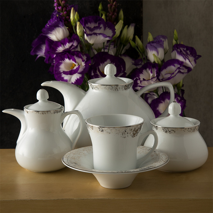 سرویس غذاخوری 81 پارچه چینی زرین ایران مدل شهرزاد کلودیا درجه عالی