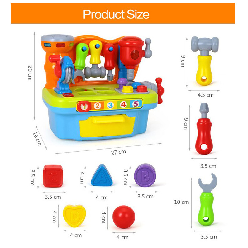 اسباب بازی هولا مدل جعبه ابزار کد 907