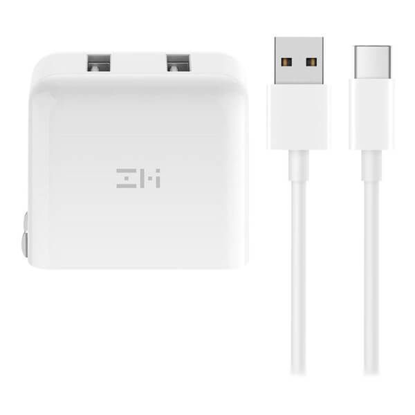 شارژر دیواری زد ام آی مدل HA622 به همراه کابل تبدیل USB-C