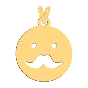 آویز گردنبند طلا 18 عیار زنانه فرشته مدل صورتک WNL-000605