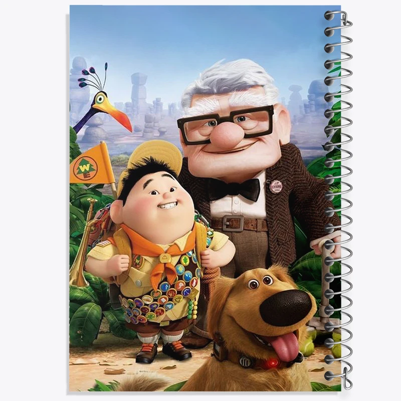 دفتر مشق 50 برگ خندالو طرح آپ (Up) کد N2159