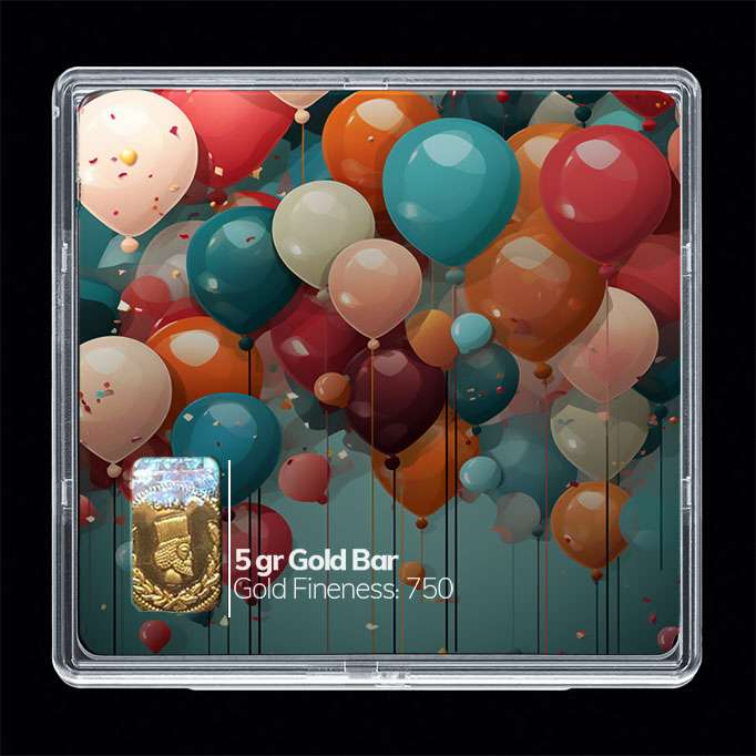 شمش طلا 18 عیار مدوپد مدل بادکنک کد SG10768 شمش طلا 18 عیار مدوپد مدل بادکنک کد SG10768