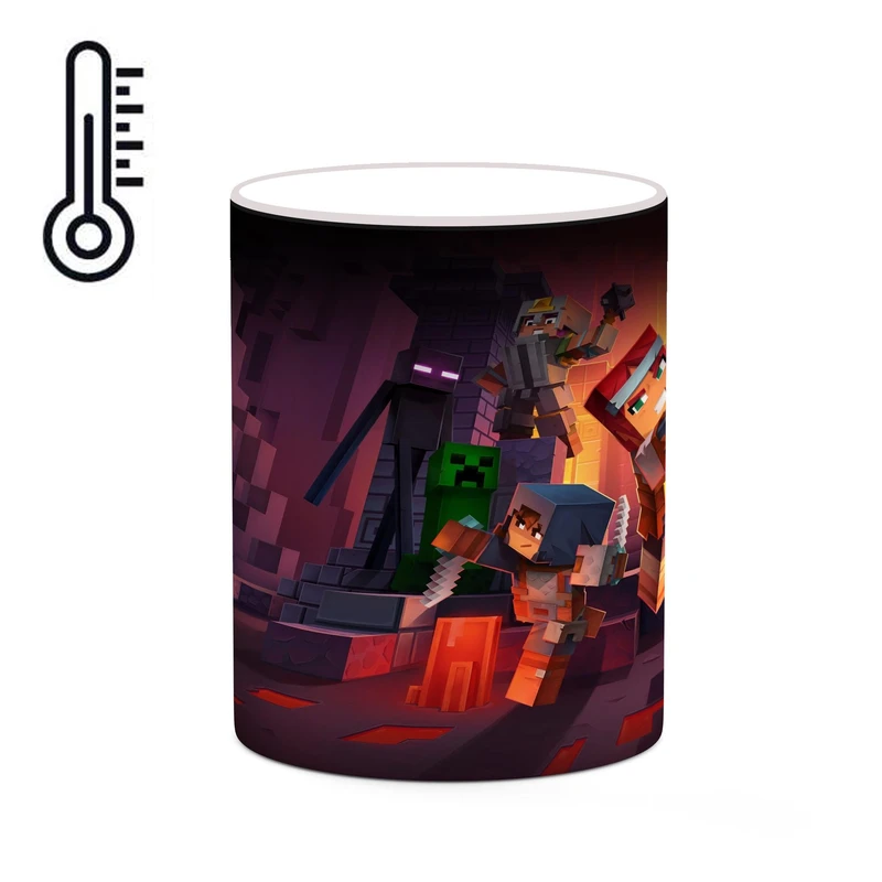 ماگ حرارتی کاکتی طرح ماینکرافت minecraft مدل mgh41347