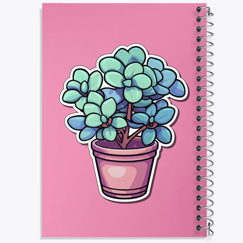 دفتر شطرنجی 50 برگ خندالو مدل گل و گیاه کد 36588