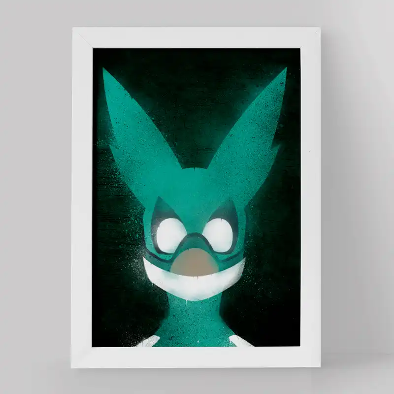 تابلو خندالو مدل دکو انیمه آکادمی قهرمان من کد 16145