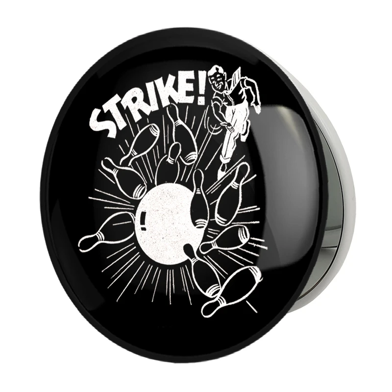آینه جیبی خندالو طرح بولینگ Bowling مدل تاشو کد 28124 