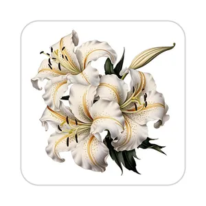 زیر لیوانی کاکتی طرح گل مدل mp19713