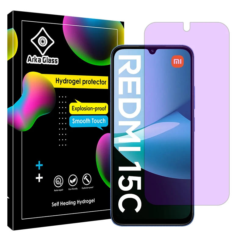 محافظ صفحه نمایش آنتی پرپل آرکا گلس مدل Eye Car مناسب برای گوشی موبایل شیائومی Redmi 15C
