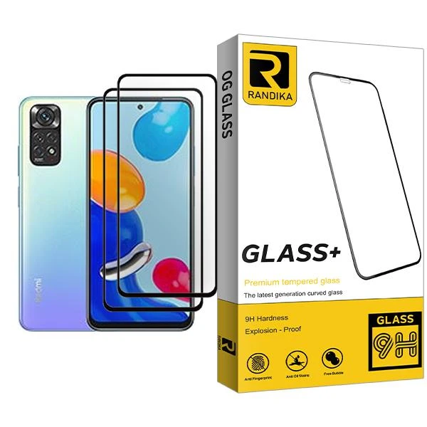 محافظ صفحه نمایش راندیکا مدل Randika Glass MIX002 مناسب برای گوشی موبایل شیائومی Redmi Note 11 بسته دو عددی