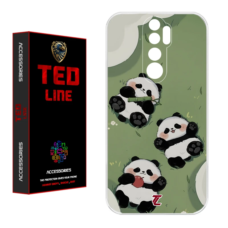 کاور تد لاین طرح پاندا کد 1102 مناسب برای گوشی موبایل شیائومی Redmi Note 8 Pro