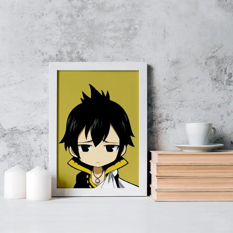 تابلو خندالو مدل گری انیمه فری تیل کد 16493