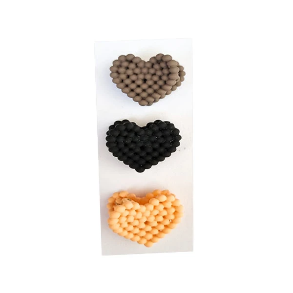 کلیپس مو دخترانه مدل فانتزی توپی بسته 3 عددی