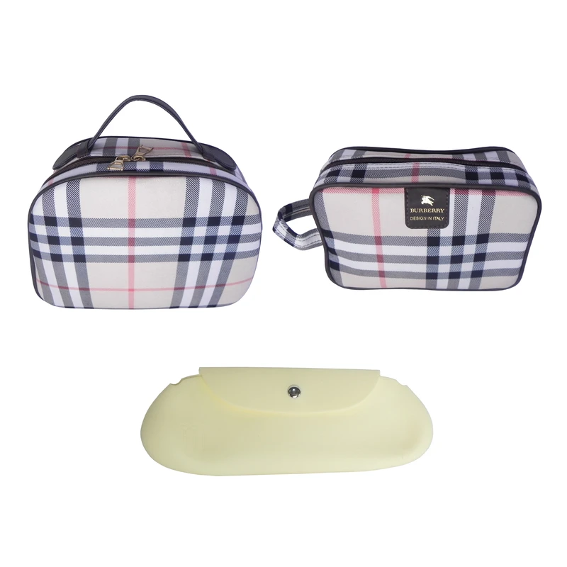 کیف لوازم آرایش زنانه کد 0042 مجموعه 3 عددی