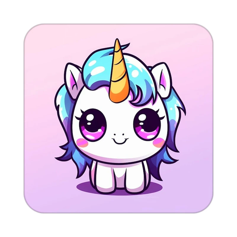 زیر لیوانی کاکتی طرح اسب تک شاخ و یونیکورن مدل mp29619