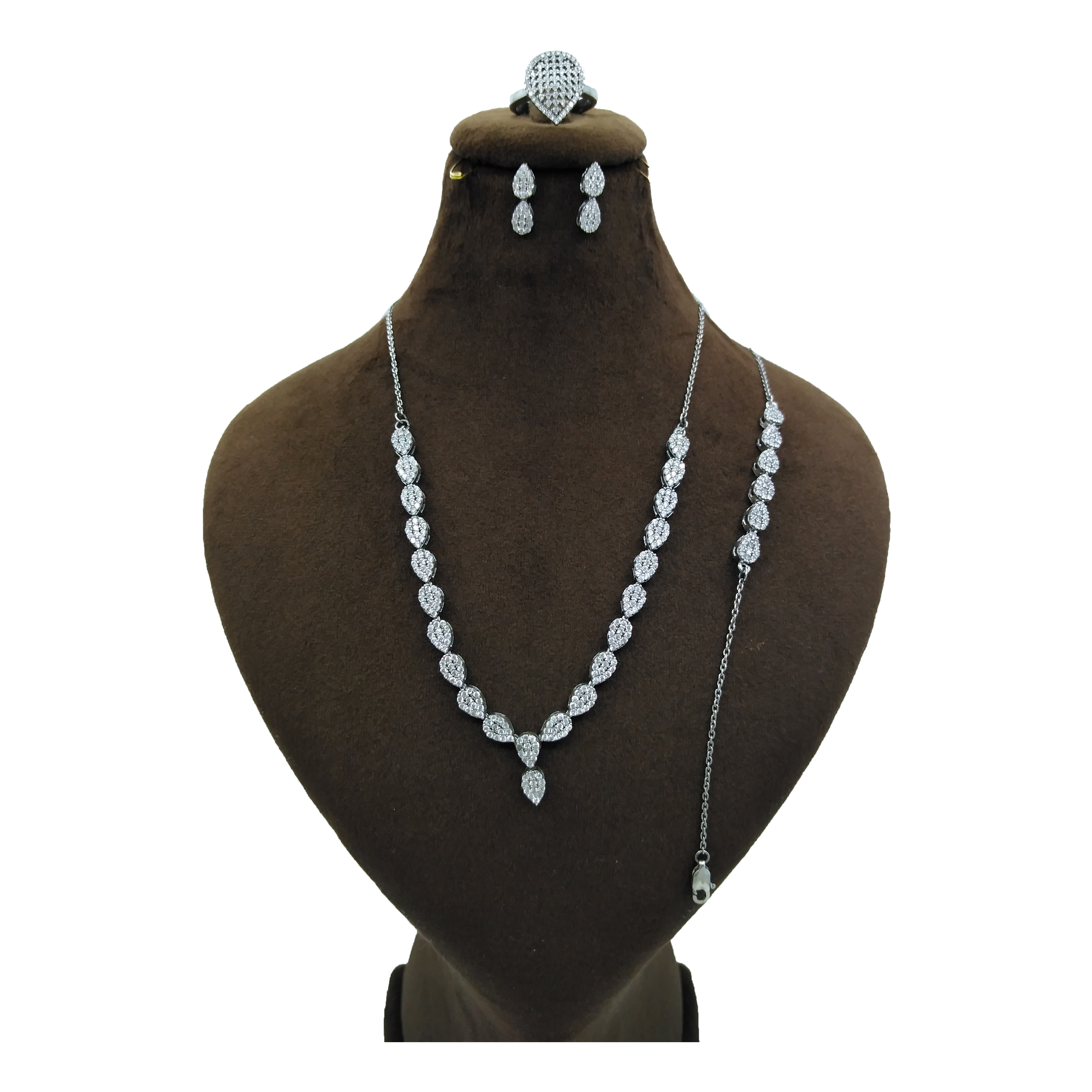 ست نقره زنانه کد 4021