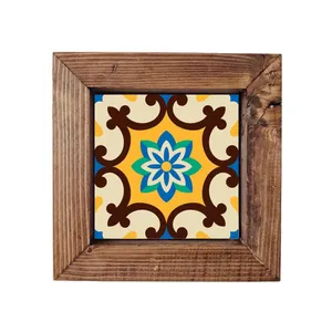 تابلو کاشی گلاک طرح سنتی اسلیمی کد FT5