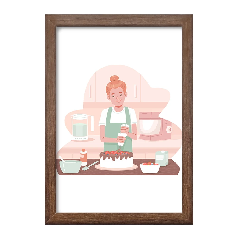 تابلو خندالو طرح کیک و شیرینی پزی کد 36684