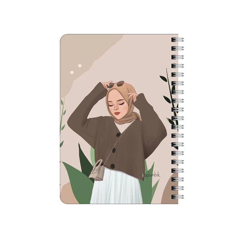 دفترچه یادداشت بامبیلیپ مدل چوبی طرح استایل و حجاب کد 1391431