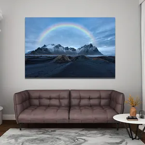 تابلو شاسی مدل کوه برفی و رنگین کمان کد RA11-0014