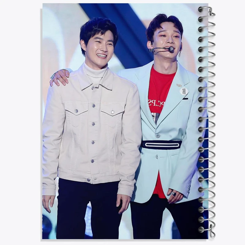 دفتر بولت ژورنال 50 برگ خندالو طرح گروه اکسو EXO کد 13584