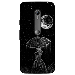 Megafone Girl and Moon 1369 Cover For Motorola Moto G3