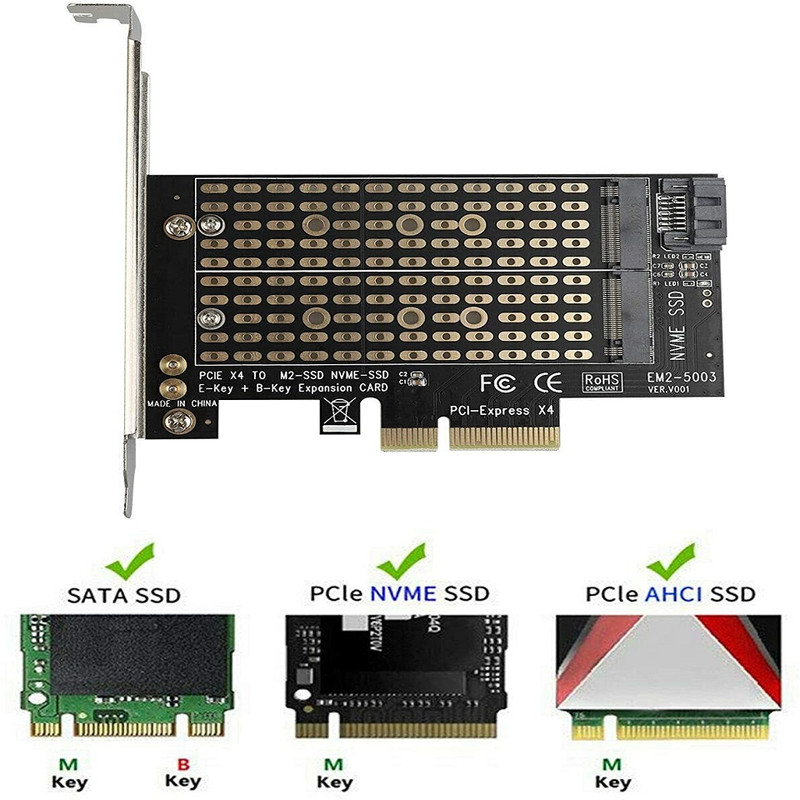کارت توسعه PCI-E افزایش M.2 NVME روهس مدل EM2 2