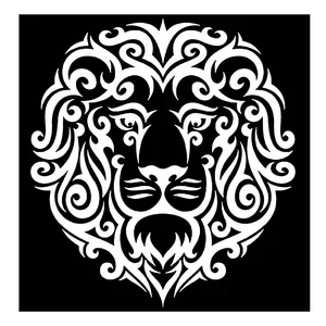 شابلون باتیس آرت طرح شیر کد 439