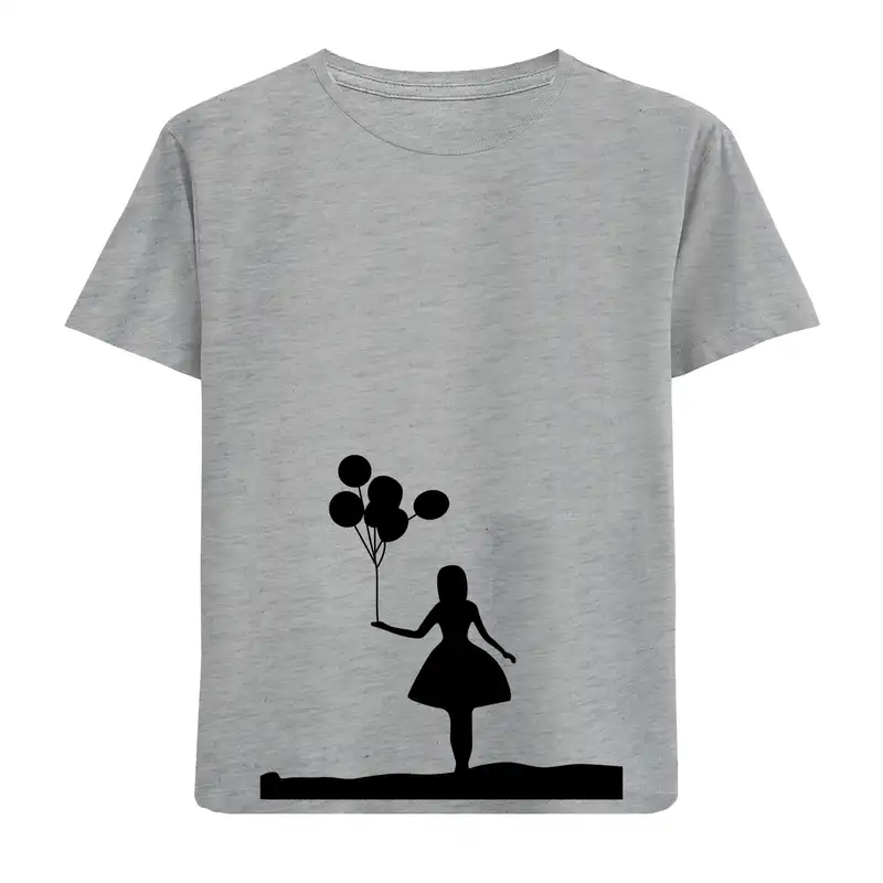 تی شرت بچگانه مدل دختر و بادکنک F23