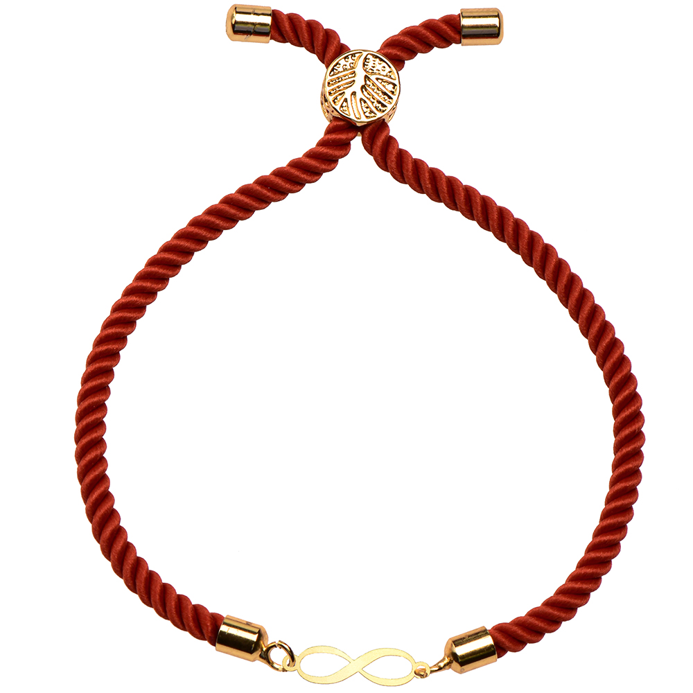 دستبند طلا 18 عیار زنانه کرابو طرح بینهایت مدل Kr1559