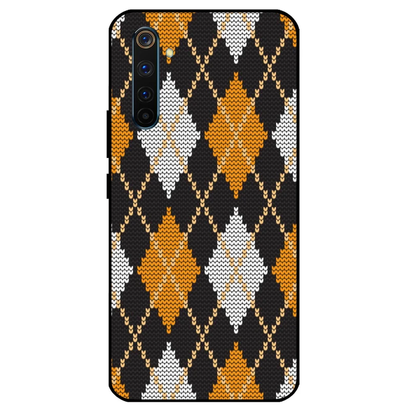 کاور مگافون طرح بافت مدل 8104 مناسب برای گوشی موبایل ریلمی 6 Pro    