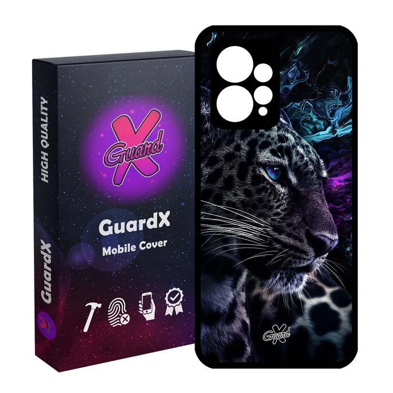 کاور گارد ایکس طرح پلنگ مدل Glass10250 مناسب برای گوشی موبایل شیائومی Redmi Note 12 4G