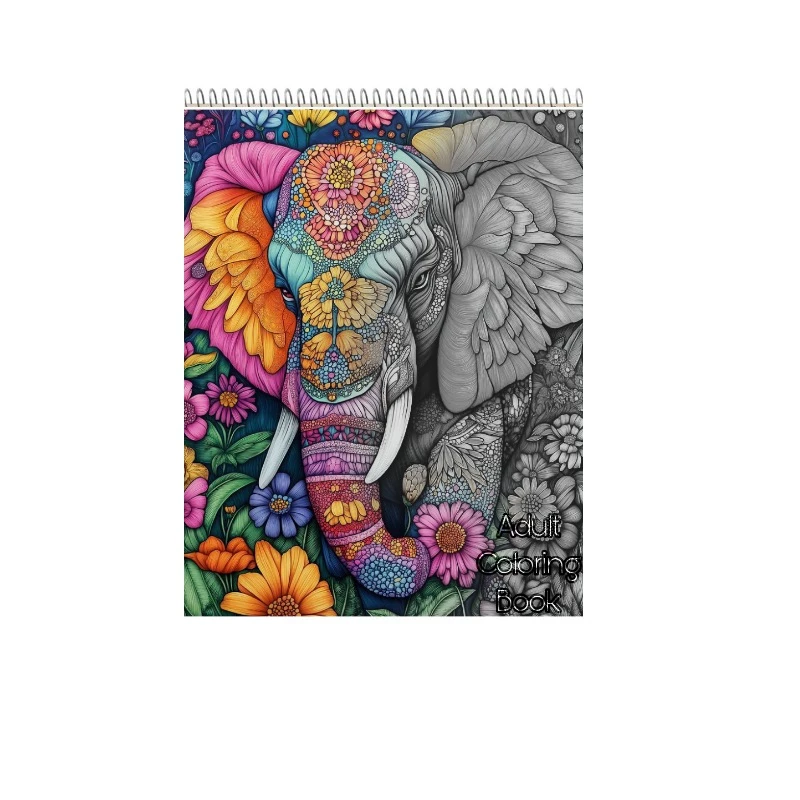 دفتر رنگ آمیزی ۶۰ برگ بزرگسالان طرح Animals 