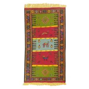 گلیم دستباف دو متری مدل سفره کردی خراسان کد 5016