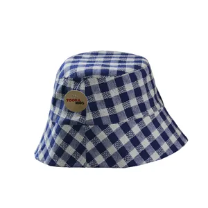 کلاه باکت بچگانه مدل چهارخانه 01
