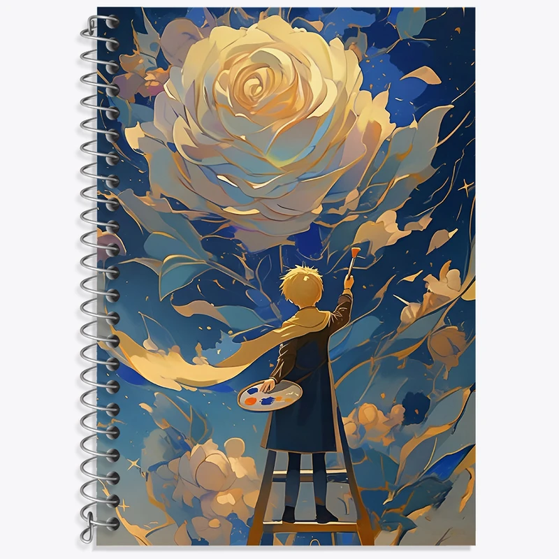 دفتر نت موسیقی 50 برگ خندالو طرح شازده کوچولو کد N3056