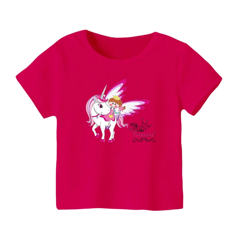 تی شرت آستین کوتاه بچگانه مدل یونیکورن کد ۴۸