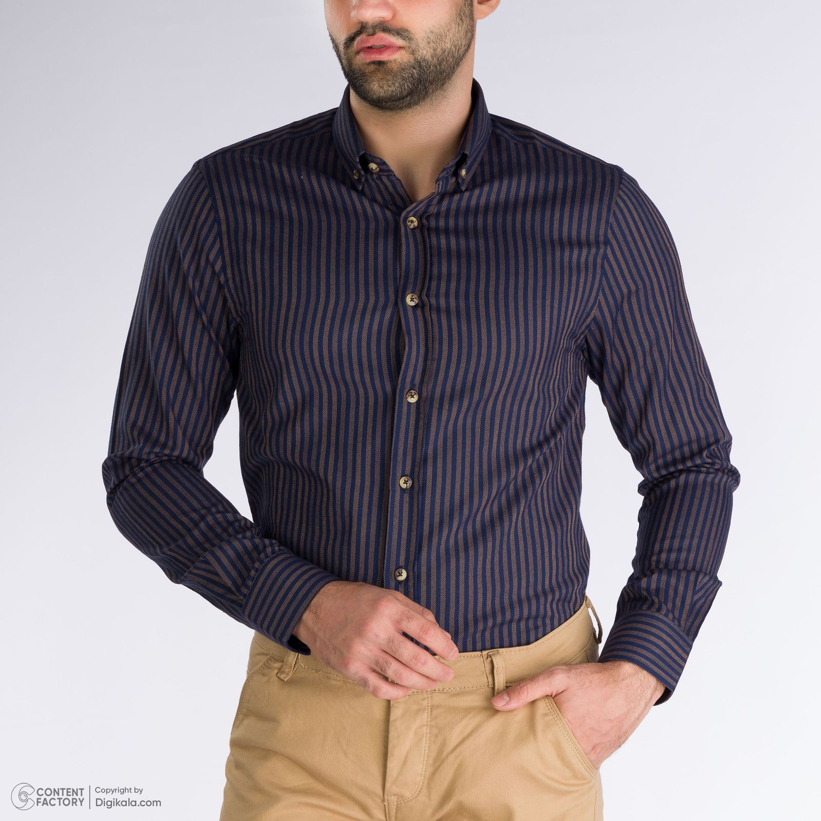 پیراهن آستین بلند مردانه پاتن جامه مدل 402721020215539 -  - 10