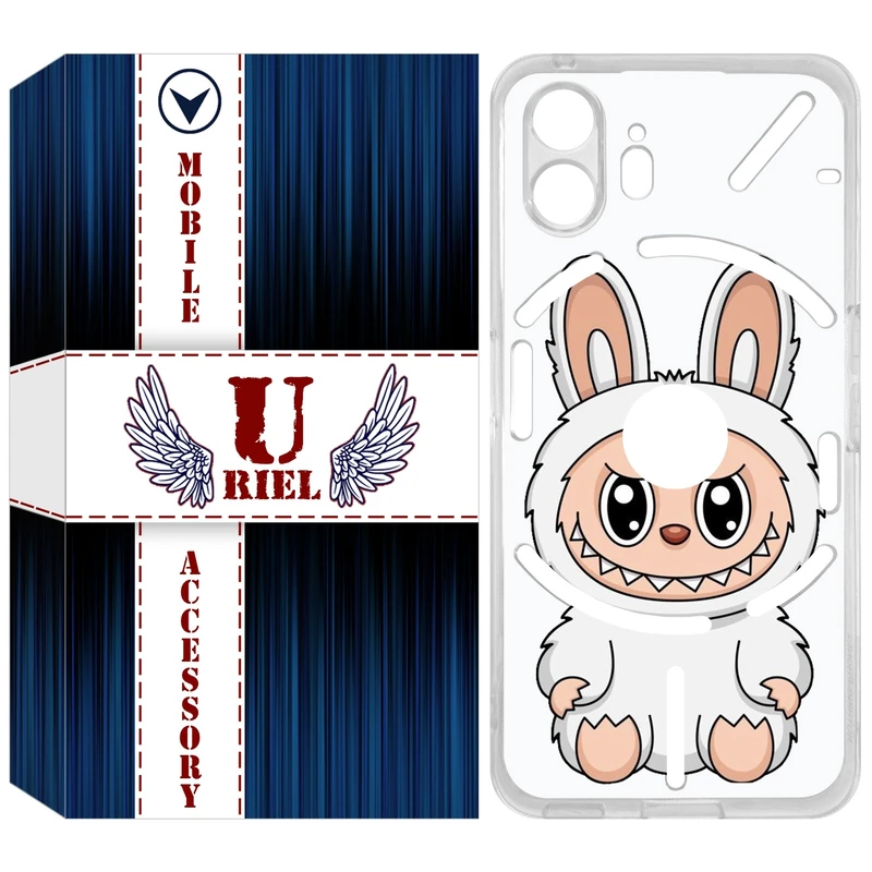 کاور یوریل مدل Clear کد 113 طرح لبوبو مناسب برای گوشی موبایل ناتینگ فون Nothing Phone 2