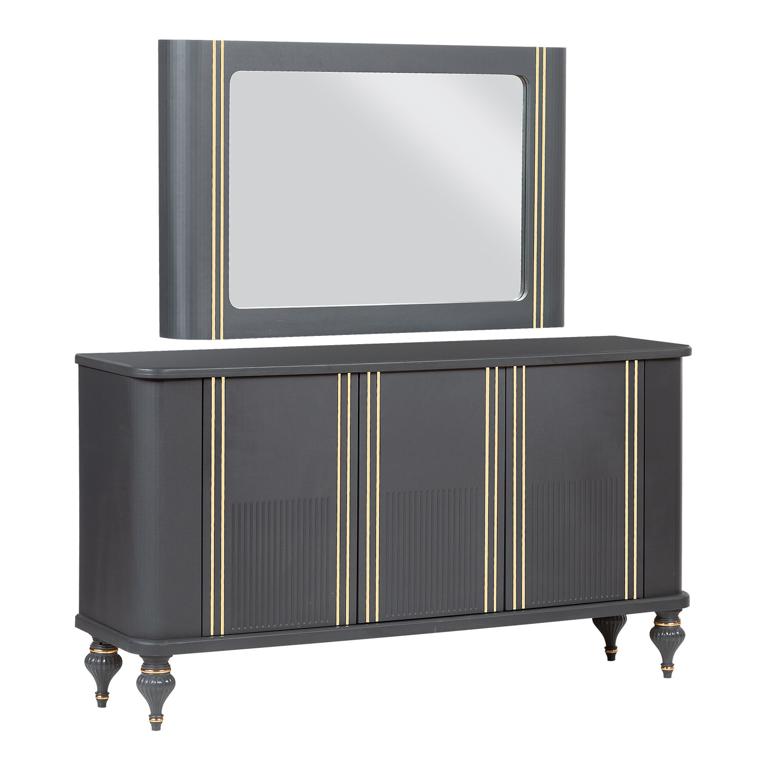 آینه و کنسول مدل Almas-T1 به همراه میز تلویزیون