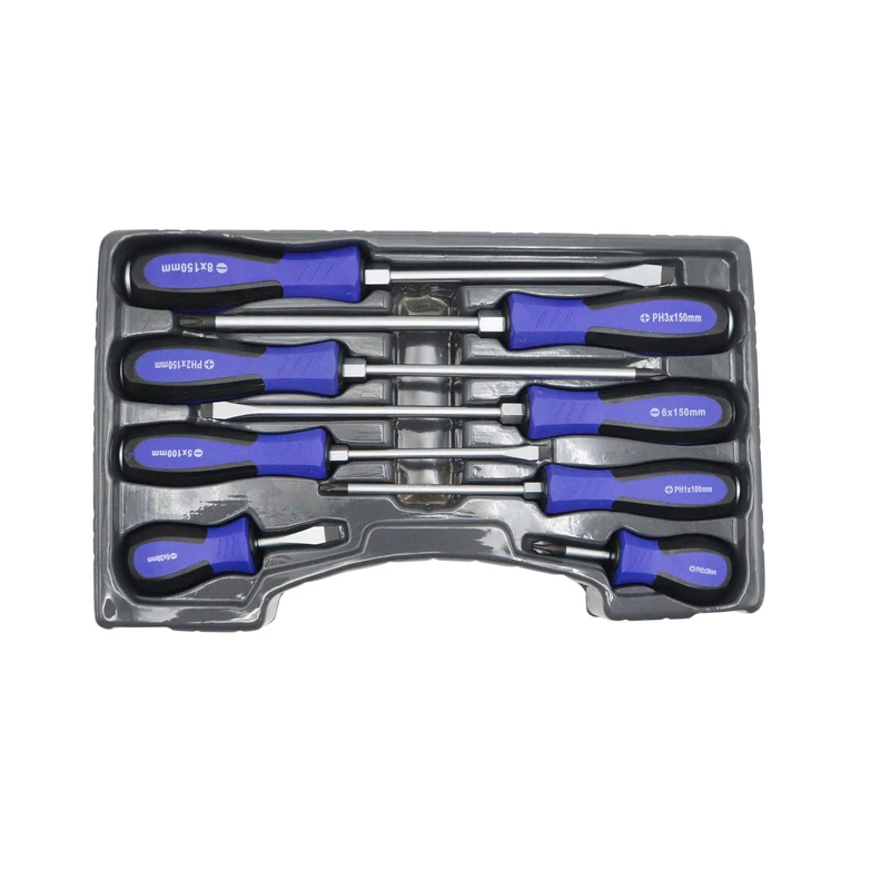 پیچ گوشتی دوسو و چهارسو رینو مدل YP-RPT-6048 مجموعه 8 عددی  