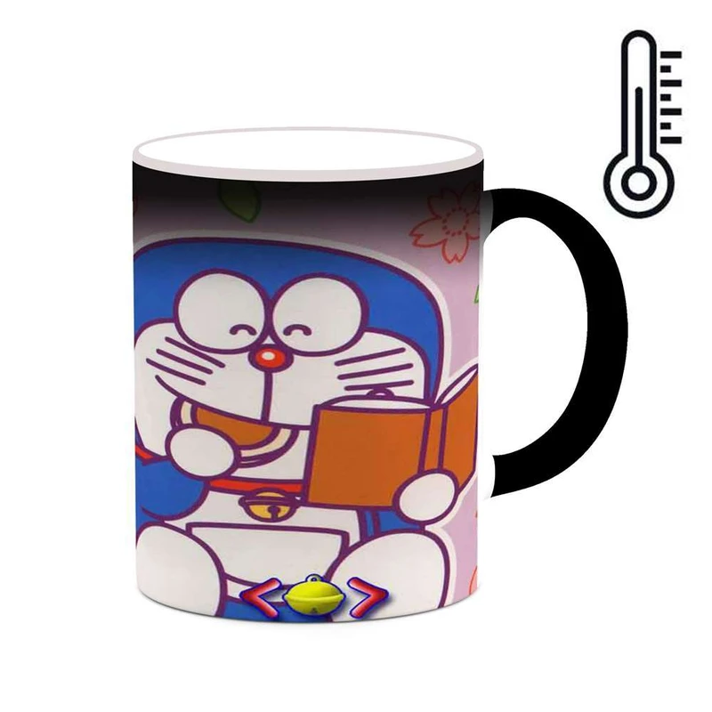 ماگ حرارتی کاکتی مدل کارتون Doraemon کد mgh22526