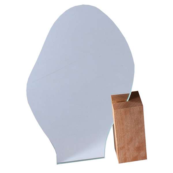 آینه رومیزی مدل چوبی دفرمه کد D5