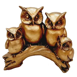 مجسمه مدل خانواده جغد ها