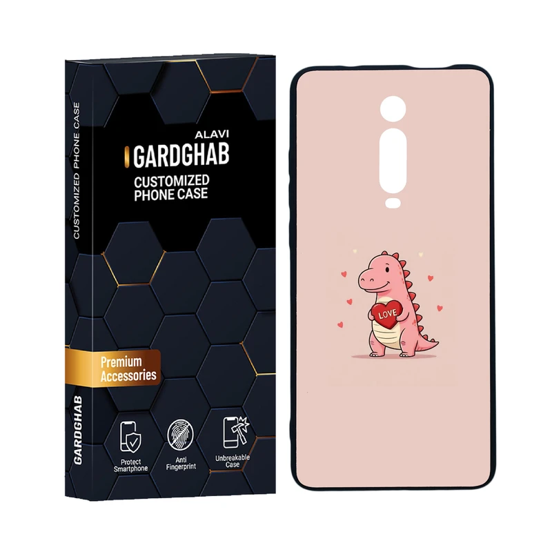 کاور گارد قاب علوی مدل دورژله ای عاشقانه مناسب برای گوشی موبایل شیائومی Redmi K20 Pro