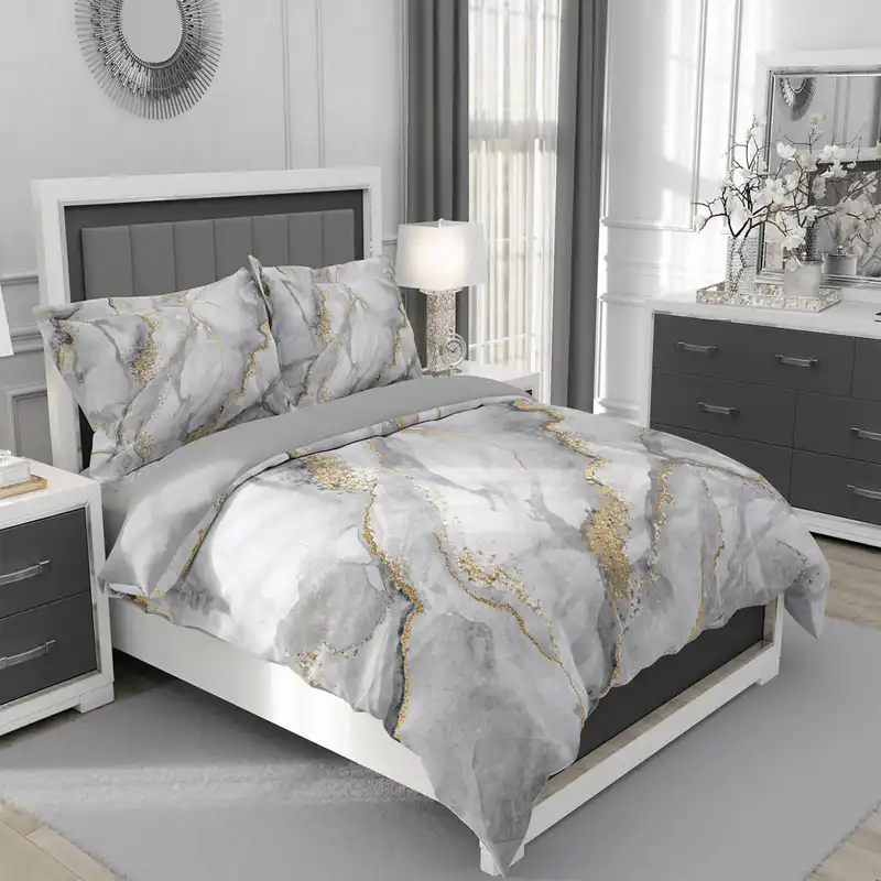 سرویس روتختی مدل مرمری 4410 یکنفره 5 تکه