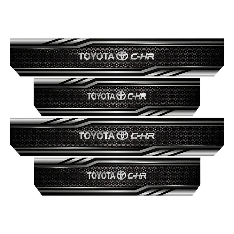 برچسب پارکابی خودرو رایسان کد SP2060 مناسب برای تویوتا CHR مجموعه 4 عددی